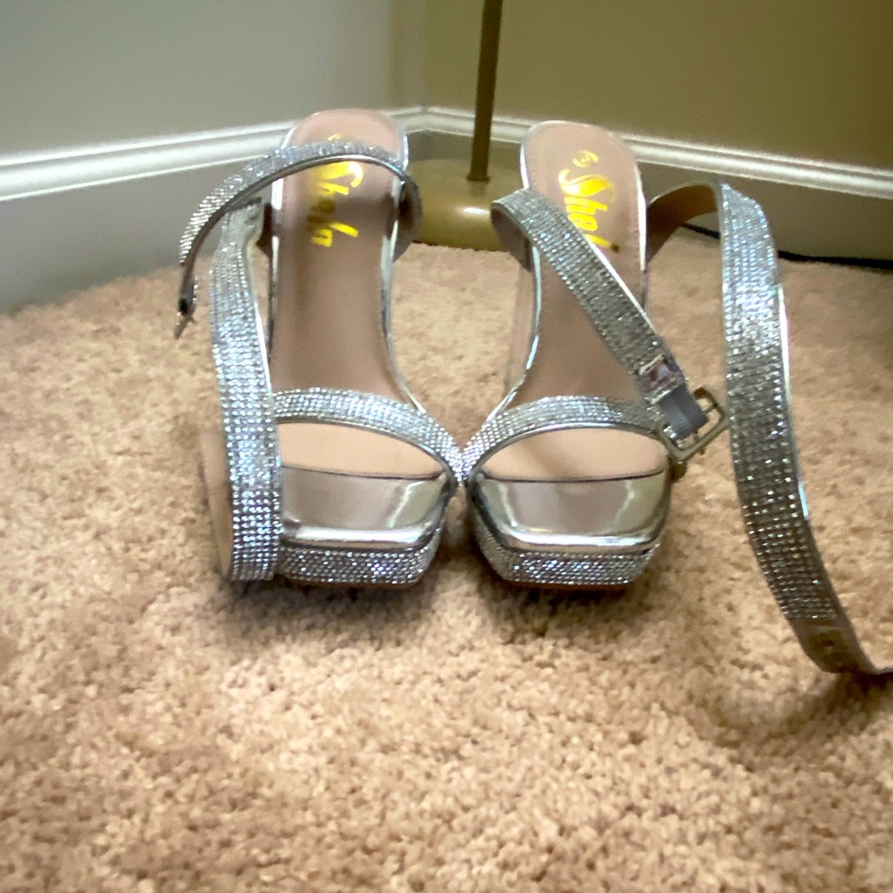Sliver Heels. Got them from SHEIN.